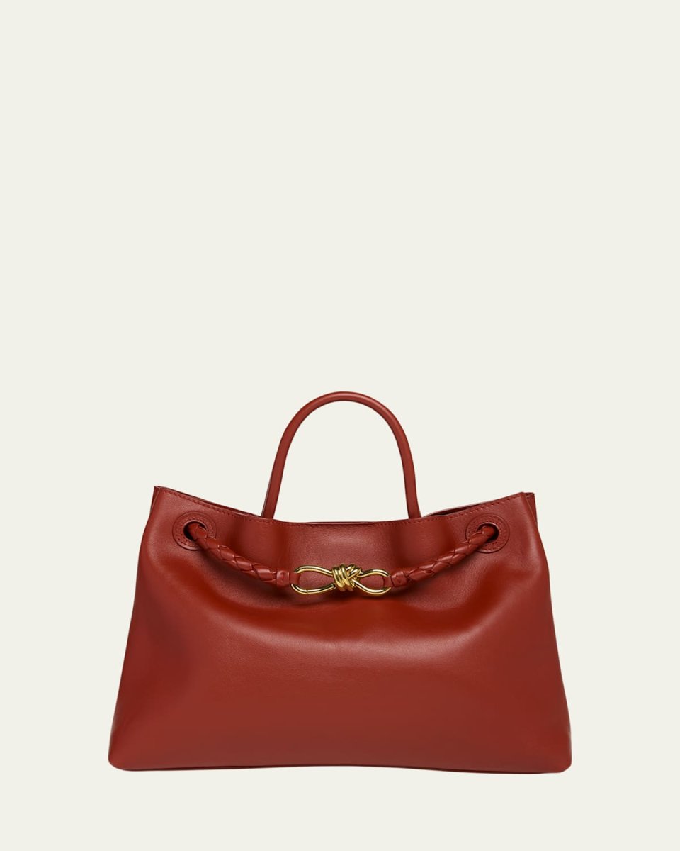 Medium Andiamo Leather Shoulder Bag